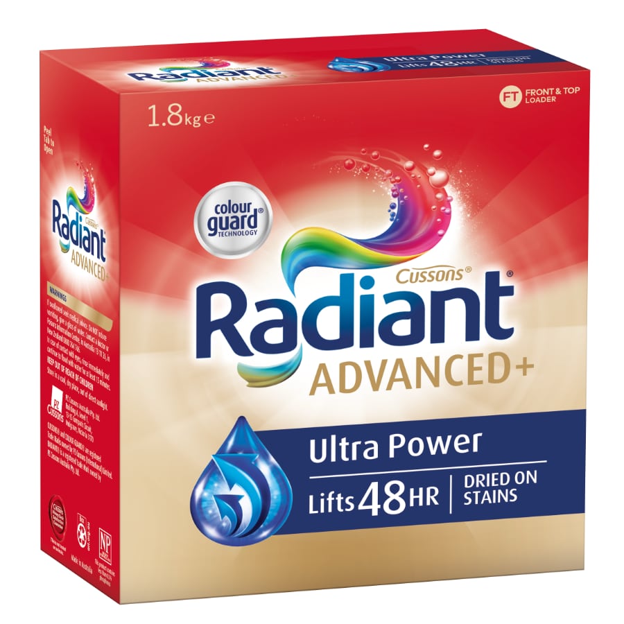 Radiant Advanced+ Ultra Power Laundry Detergent Washing Powder