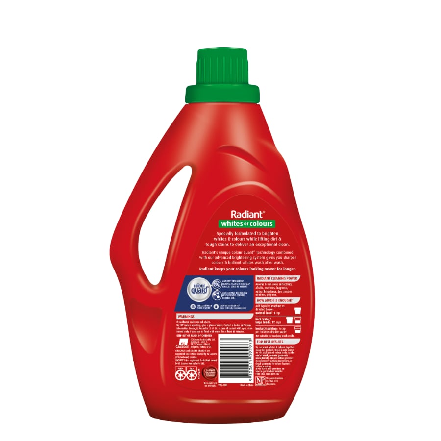 Radiant Whites or Colours Laundry Liquid Detergent